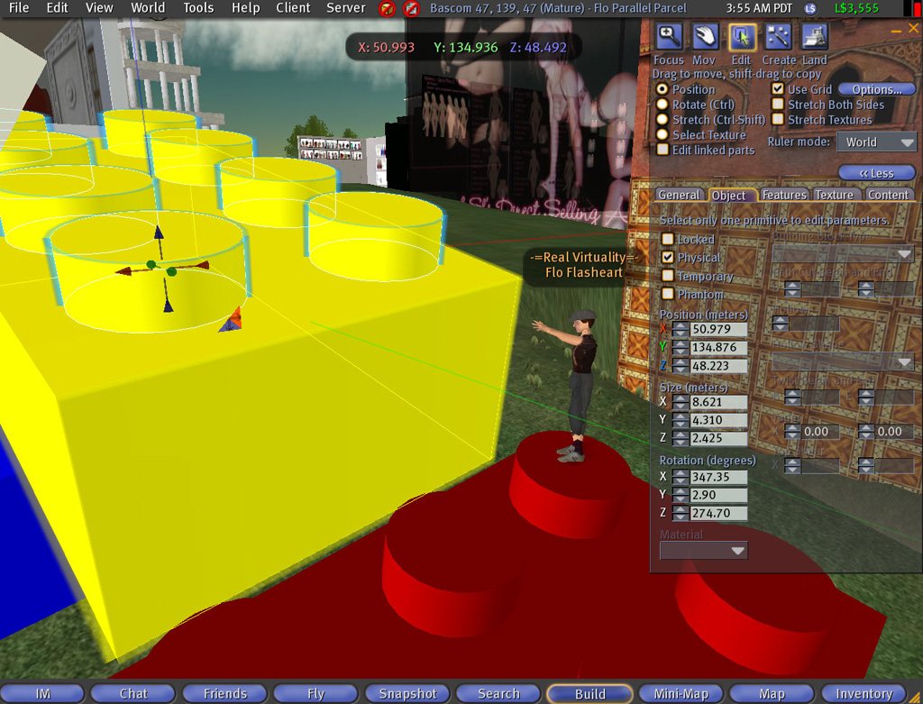 Building tool in Second Life, 2006
