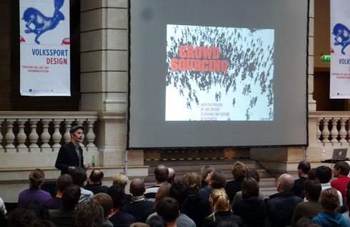 Volkssport Design, banner in the foyer