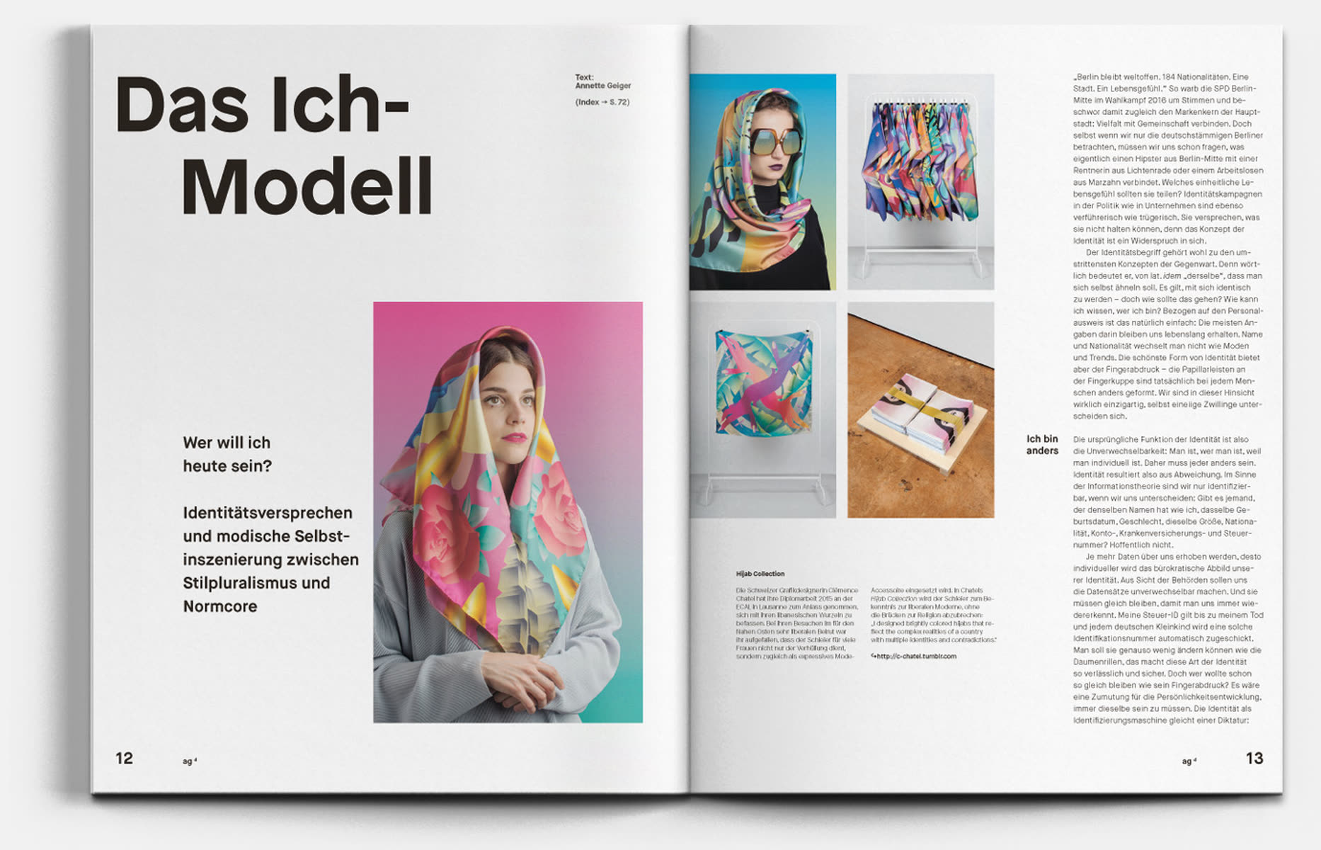 Spread from agenda design № 3