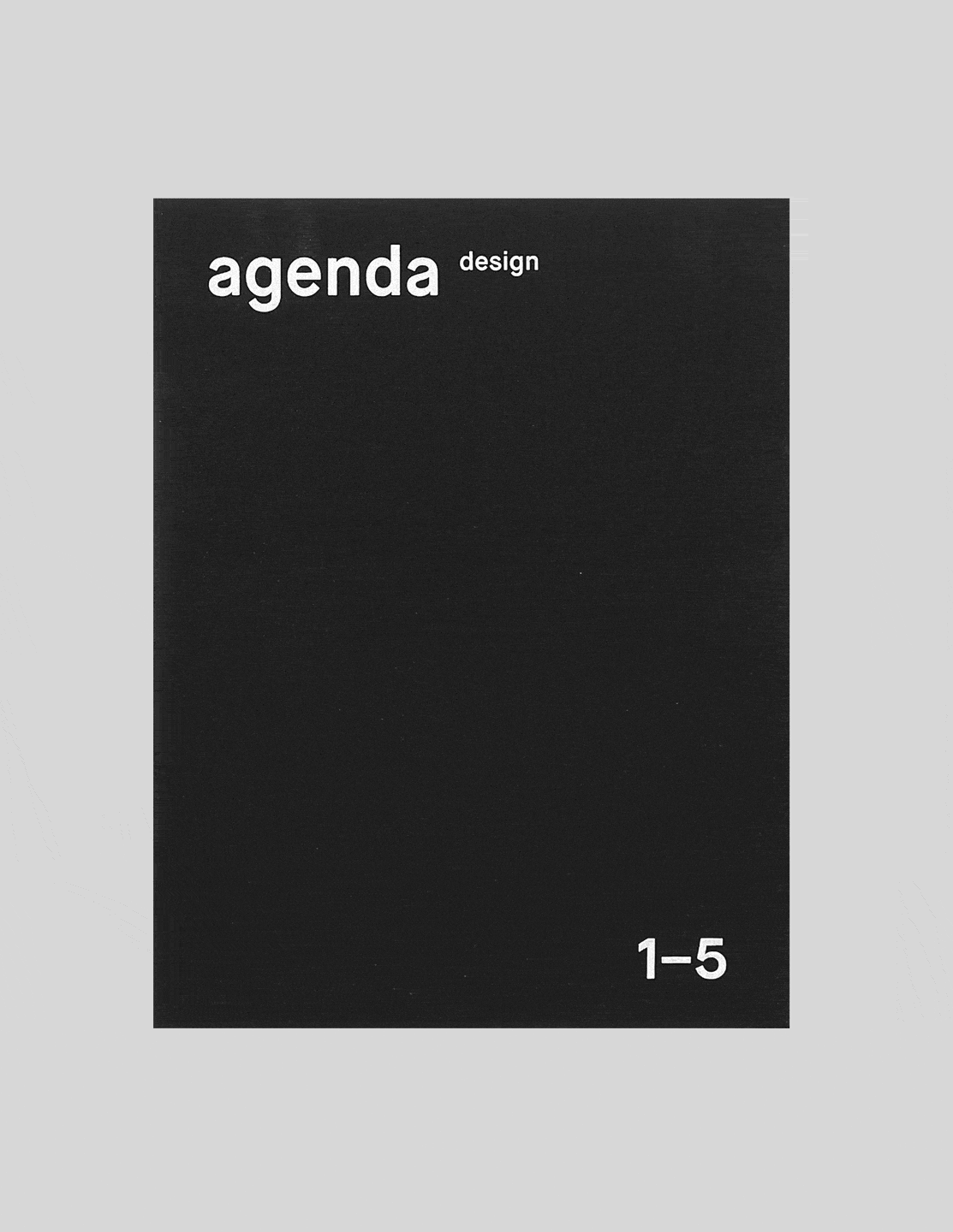 agenda design, slipcase with five issues