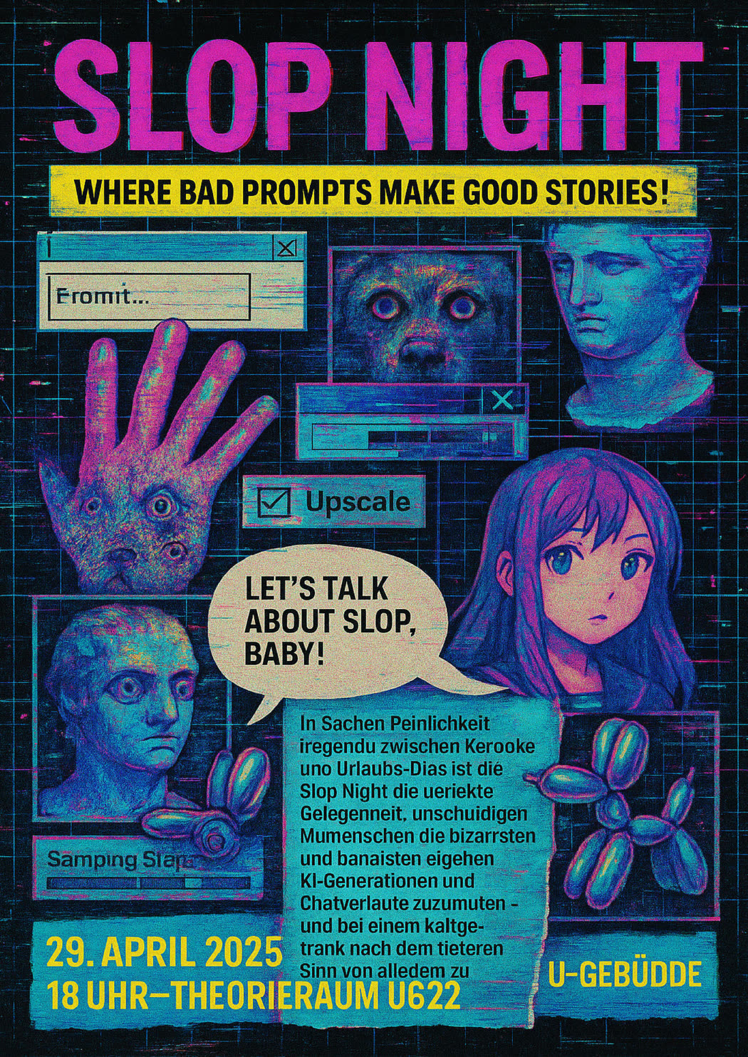 Slop Night, poster, April 2025